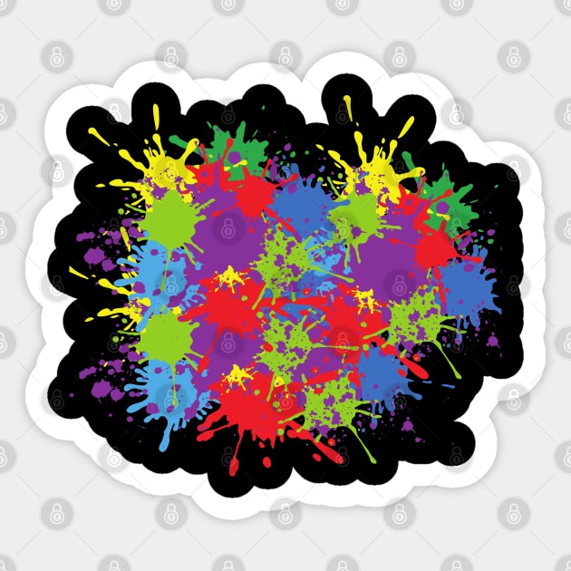 Art Colour Splash Colourful Colour Abstract Form Sticker by Onceer